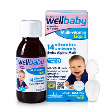 Ảnh của Wellbaby Multi-Vitamin Liquid 150ml – Tổng hợp vitamin khoáng chất cho trẻ 6 tháng - 4 tuổi