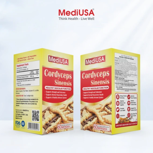Ảnh của Viên uống đông trùng hạ thảo CORDYCEPS SINENSIS - 60 viên