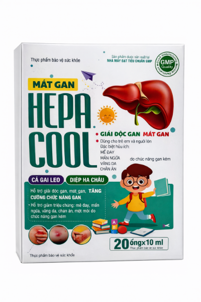 Ảnh của Siro Hepa Cool mát gan giải độc giảm mẩn ngứa (Hộp 20 ống)