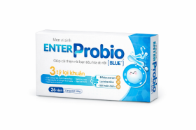Men vi sinh Enter Probio Blue+ 4 vỉ x 5 ống hỗ trợ tiêu hóa