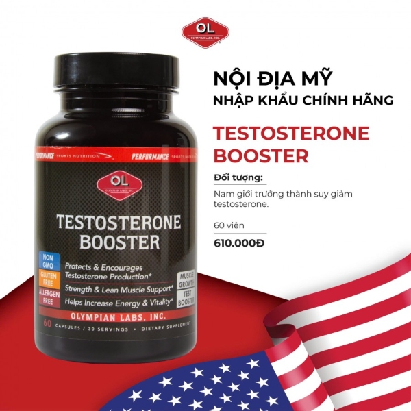 Ảnh của Testosterone Booster hỗ trợ sức khỏe nam giới (60 viên)