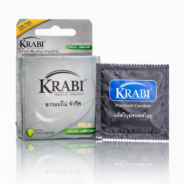 Ảnh của Bao cao su Krabi siêu mỏng Ultrathin Premium hộp 3 chiếc