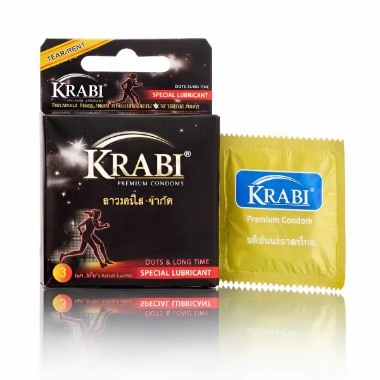 Ảnh của Bao cao su Krabi có gai Dots Longtime hộp 3 chiếc Thái Lan
