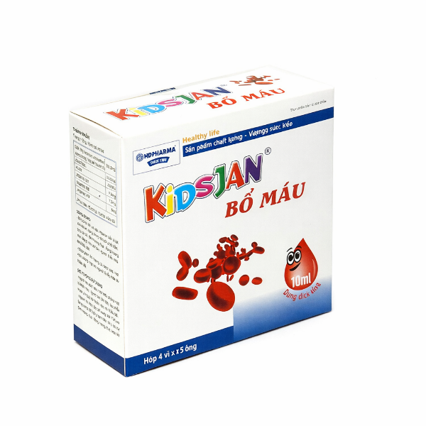Ảnh của Kidsjan – Siro bổ sung sắt cho trẻ em và người lớn (Hộp 4 vỉ x 5 ống x 10 ml)