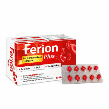Ảnh của Ferion Plus bổ sung sắt, acid folic, giảm thiếu máu hộp 60 viên