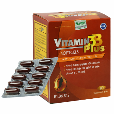 Ảnh của Vitamin 3B Plus Vshine bổ sung B1 B6 B12 (hộp 80 viên )