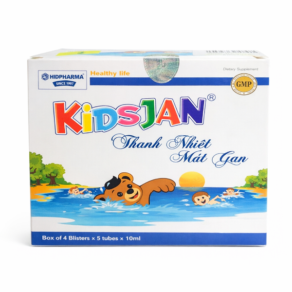 Ảnh của Kidsjan Thanh Nhiệt Mát Gan hộp 20 ống 10ml hỗ trợ thanh nhiệt