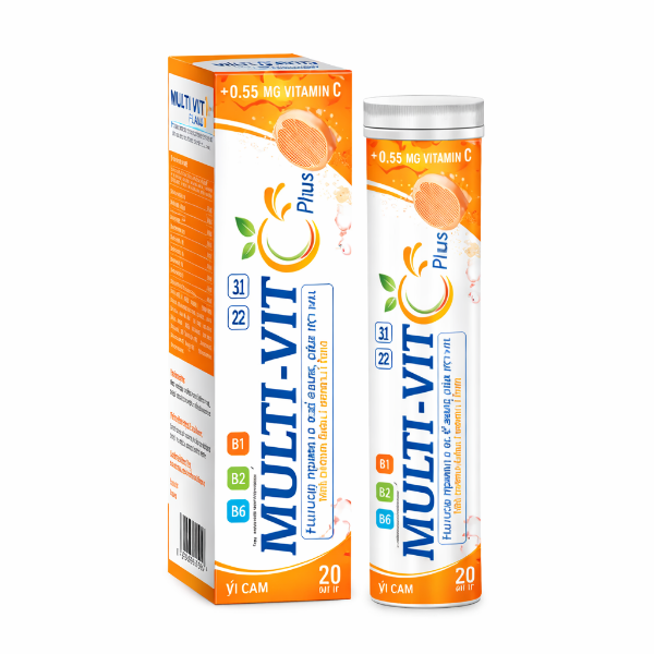 Ảnh của Sủi Multi VitC vị cam tuýp 20 viên tăng đề kháng, giảm mệt mỏi