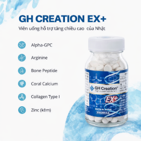 GH Creation EX Nhật Bản – Viên Uống Hỗ Trợ Tăng Chiều Cao, Lọ 270 viên