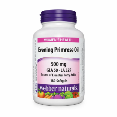 Ảnh của Webber Naturals Evening Primrose Oil 500mg – Viên Dầu Anh Thảo, Lọ 180 viên (Canada)