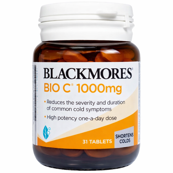 Ảnh của [HÀNG NHẬP KHẨU] Viên uống Blackmores Bio C 1000mg tăng cường vitamin C (Lọ 31 viên)