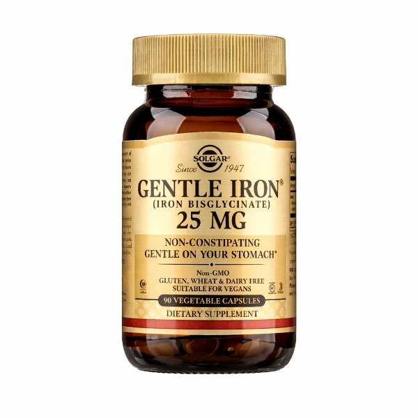 Ảnh của [HÀNG NHẬP KHẨU] Viên uống Solgar Gentle Iron bổ sung sắt hữu cơ thuần chay (Lọ 90 viên)