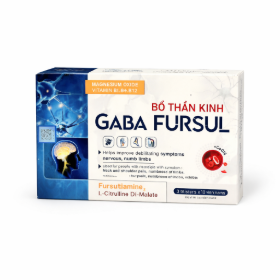 Bổ thần kinh Gaba Fursul hộp 30 viên hỗ trợ tê bì đau nhức
