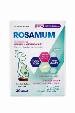 Ảnh của Viên uống Rosamum bổ sung DHA vitamin cho mẹ bầu 30 viên