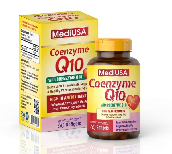 Ảnh của [HÀNG NHẬP KHẨU] Viên uống Mediusa Coenzyme Q10 - Hỗ Trợ Tim Mạch Khỏe Mạnh (Lọ 60 Viên)