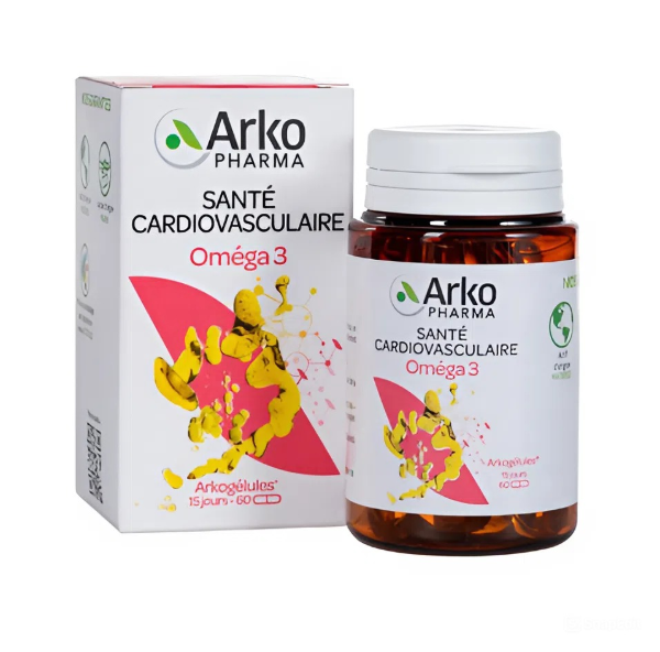 Ảnh của [HÀNG NHẬP KHẨU] Dầu Cá Hồi Na Uy  Omega-3 Arkopharma Hộp 60 Viên Hỗ Trợ Tim Mạch