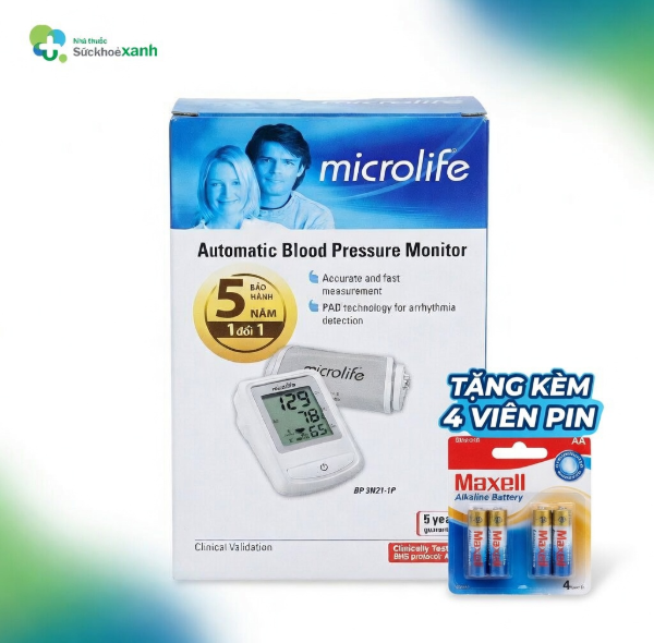 Ảnh của Máy đo huyết áp bắp tay tự động MICROLIFE BP 3NZ1-1P