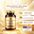 Ảnh của Solgar Zinc Citrate 30mg bổ sung kẽm hữu cơ tăng đề kháng (Lọ 100 viên)