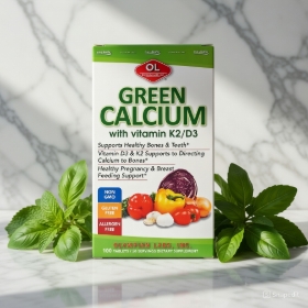 [HÀNG NHẬP KHẨU] Viên uống Green Calcium Olympian Labs 100 Viên Bổ Sung Canxi Hữu Cơ Cho Mẹ Bầu