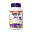 Ảnh của [HÀNG NHẬP KHẨU] Viên uống Webber Naturals Magnesium Bisglycinate 200mg - Hỗ Trợ Xương Răng Lọ 60v