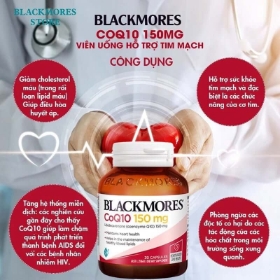 Blackmores CoQ10 150mg tăng cường sức khỏe tim mạch (30 viên)