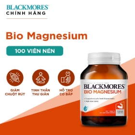 [HÀNG NHẬP KHẨU] Viên uống Blackmores Bio Magnesium hỗ trợ cơ bắp xương khớp (100 viên)