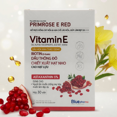Ảnh của Vitamin E đỏ  Primrose red hạn chế lão hóa, làm đẹp da Lọ 30 viên