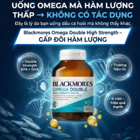 [HÀNG NHẬP KHẨU] Viên uống Blackmores Omega Double dầu cá Omega-3 (90 viên)
