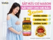 Ảnh của [HÀNG NHẬP KHẨU] Viên uống Mason Natural Ferrous Gluconate sắt hữu cơ cho bà bầu (50 viên)