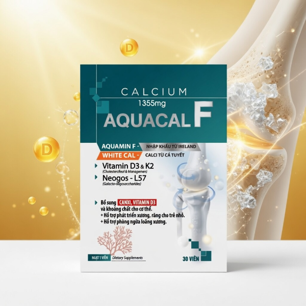 Ảnh của Aquacal F Canxi Hữu Cơ Hỗ Trợ Xương Khỏe (Lọ 30 viên)