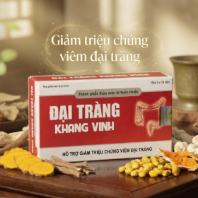 Viên uống Đại Tràng Khang Vinh ( Hộp 5 vỉ x 10 viên) - Giảm triệu chứng viêm đại tràng