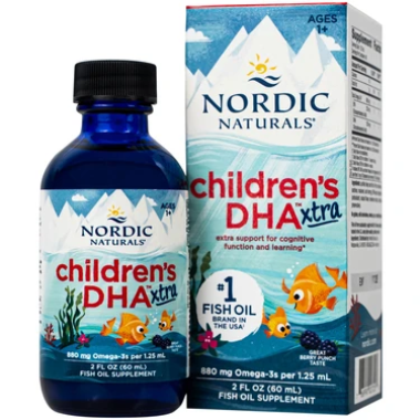 Ảnh của [HÀNG NHẬP KHẨU] Siro bổ sung DHA cải thiện thị lực cho trẻ từ 1 tuổi từ Mỹ Nordic Naturals Children's DHA xtra (60ml)