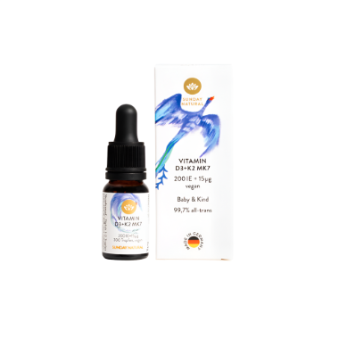 Ảnh của [HÀNG NHẬP KHẨU] Vitamin D3K2 MK7 Vegan Sunday Naturals hỗ trợ xương răng trẻ (10ml)