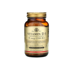 Vitamin D3 (Cholecalciferol) 2200IU L/100V SOLGAR từ Mỹ Bổ sung D3 hàm lượng cao, hỗ trợ xương, miễn dịch