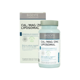 [HÀNG NHẬP KHẨU] Canxi Magie Zinc Liposomal Biocyte 60 viên – Bổ sung Canxi, Magie và Kẽm hỗ trợ xương chắc khỏe từ Pháp