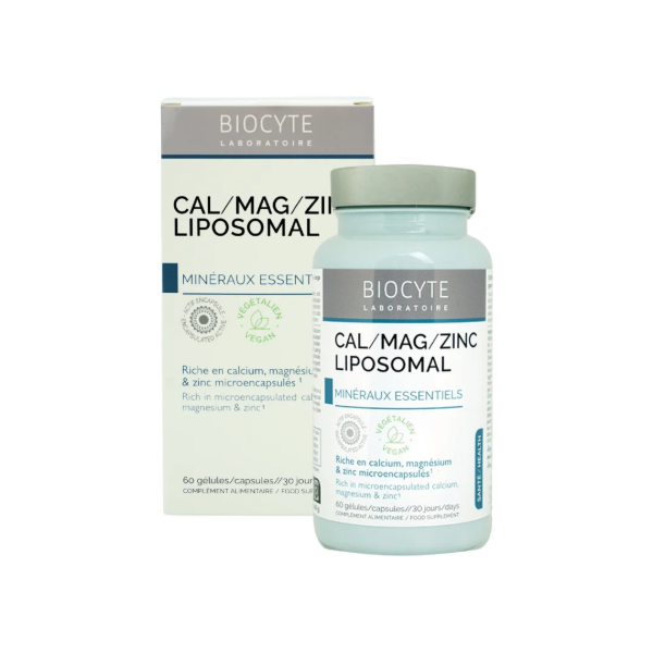 Ảnh của [HÀNG NHẬP KHẨU] Canxi Magie Zinc Liposomal Biocyte 60 viên – Bổ sung Canxi, Magie và Kẽm hỗ trợ xương chắc khỏe từ Pháp