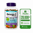Ảnh của Webber Naturals Omega 3 Triple Strength 900mg – Viên Dầu Cá, Lọ 80 viên (Canada)