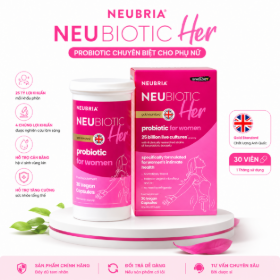 [HÀNG NHẬP KHẨU] Neubria Neubiotic Her bổ sung lợi khuẩn hỗ trợ sức khỏe nữ giới (Hộp 30 viên)