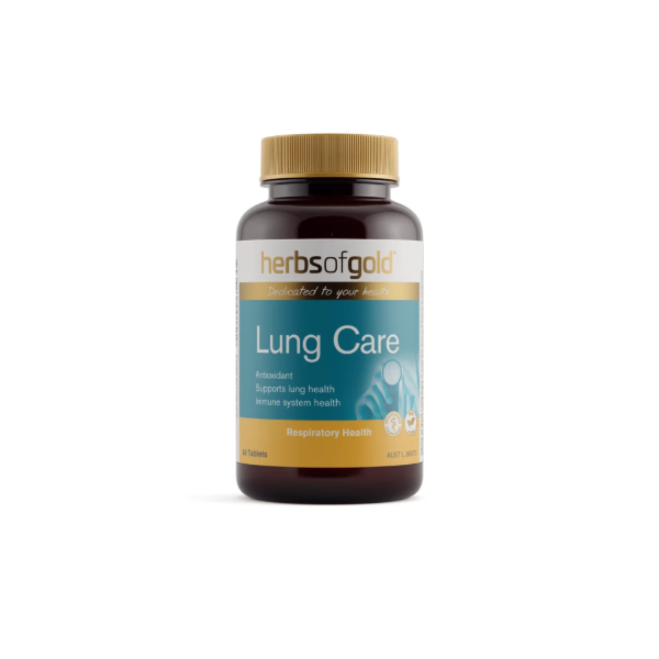 Ảnh của [HÀNG NHẬP KHẨU]Lung Care HERB OF GOLD Hỗ trợ giảm ho, đờm, bổ phổi (lọ 60viên)