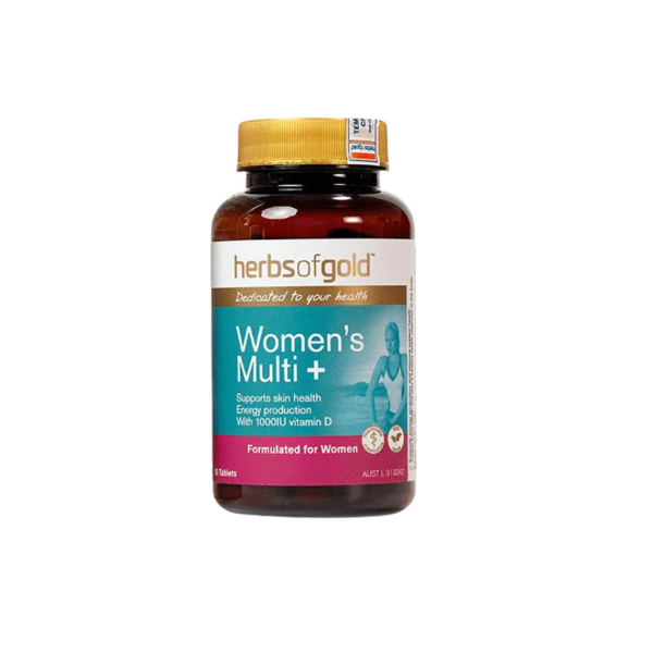 Ảnh của [HÀNG NHẬP KHẨU]Women's Multi+ HERBS OF GOLD Vitamin Tổng Hợp Chuyên Biệt Cho Nữ Giới (lọ 60viên)