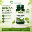 Ảnh của [HÀNG NHẬP KHẨU] Natures Aid Ginkgo Biloba hỗ trợ tăng cường trí nhớ, tăng tuần hoàn máu não